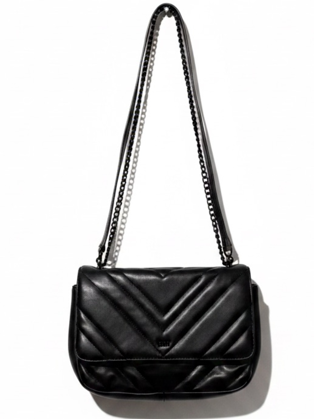DKNY Black Leather Shoulder Bag